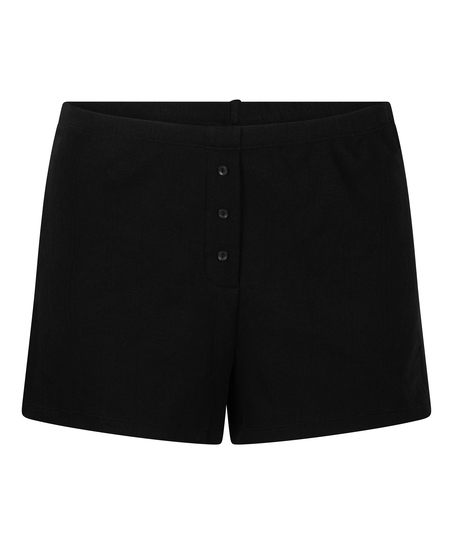 Pointelle shorts, Sort
