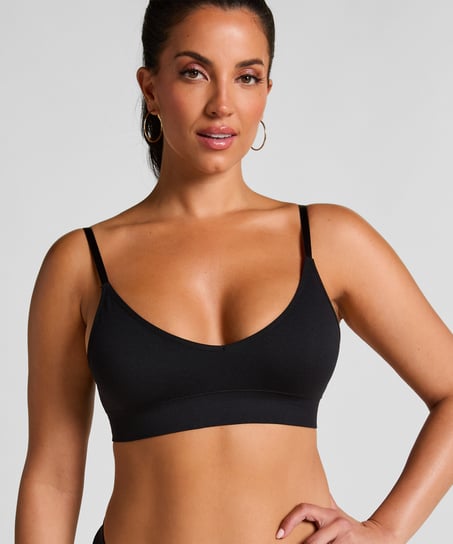 Dide trekantsbralette, Sort