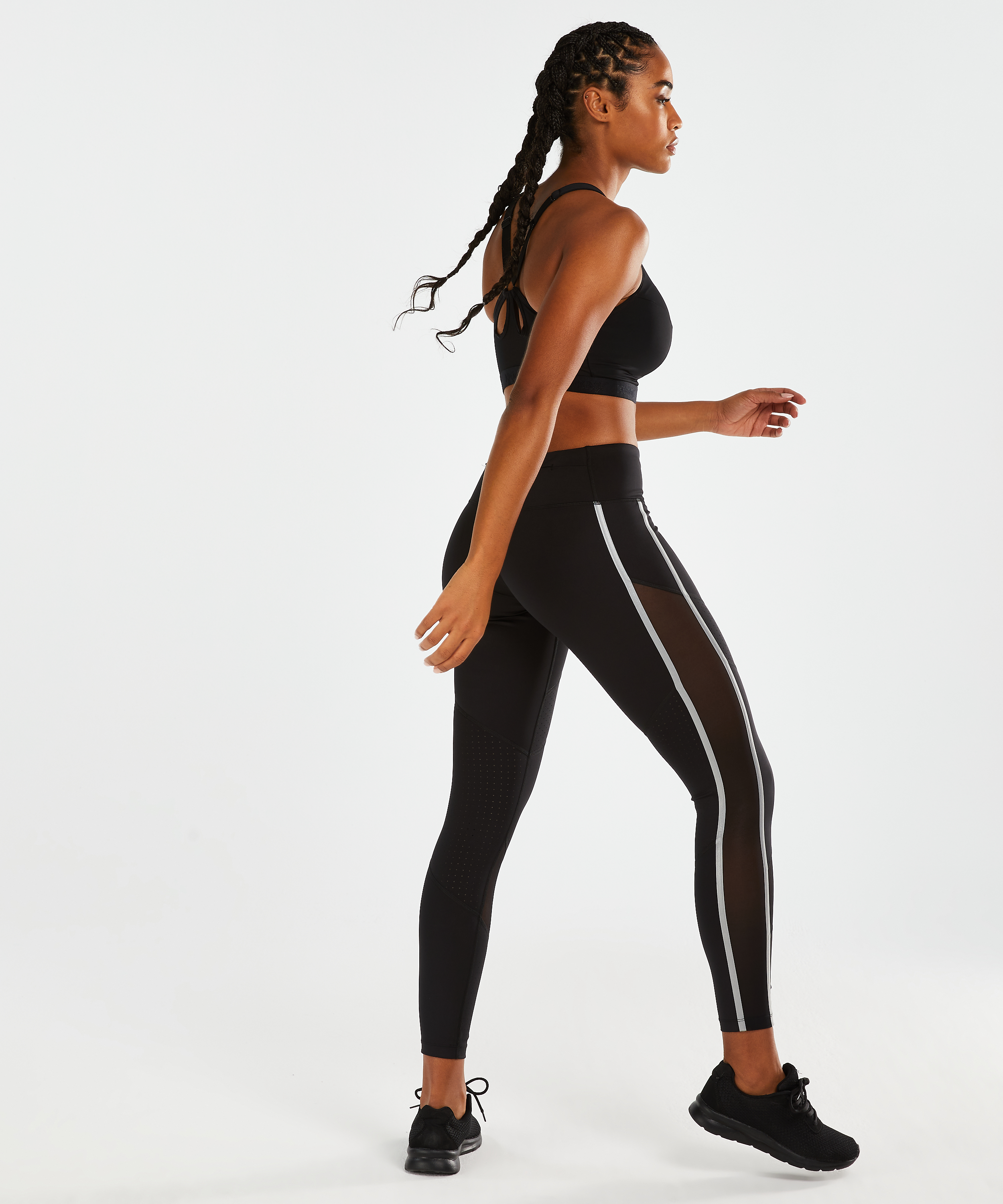 HKMX Regular Waist Sportlegging, Sort, main
