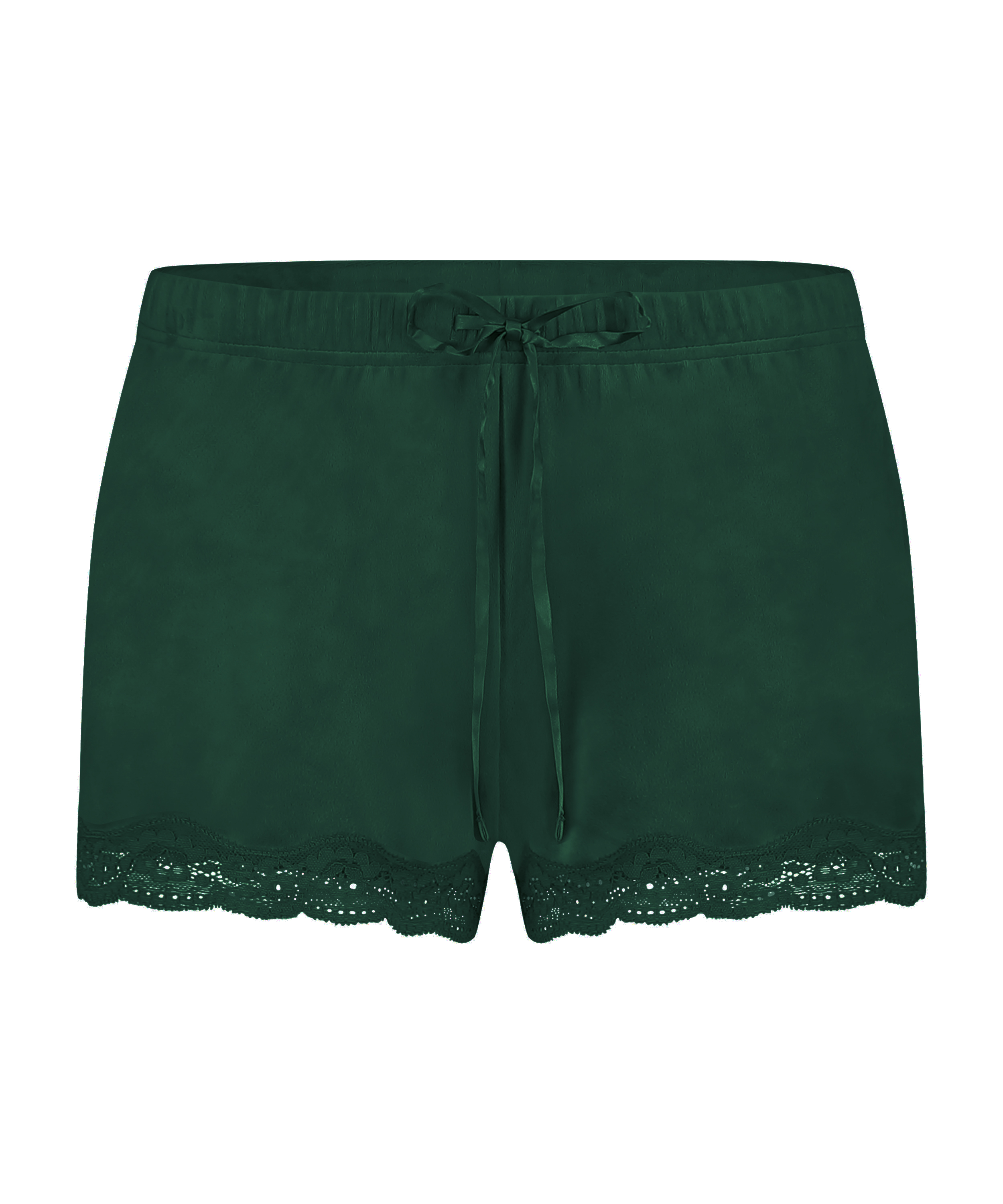 Shorts velour Lace, Gr&oslash;n, main