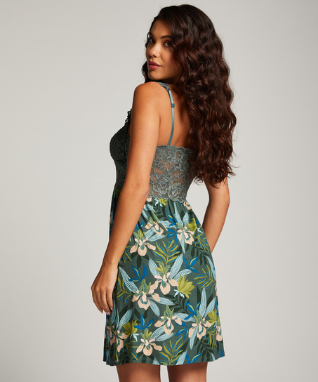 Natkjole Nora Lace, Gr&oslash;n