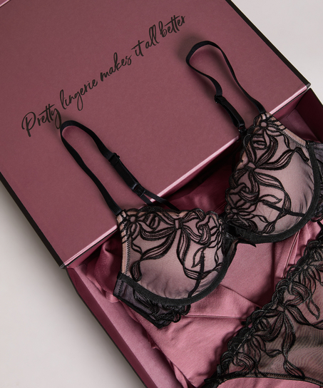 Luksus gaveæske Large, Sort