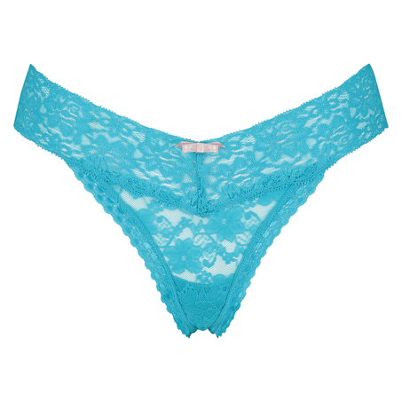 G-streng Floral lace, bl&aring;