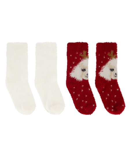 2 par hyggesokker Cosy, Rød