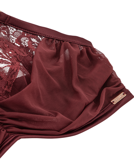 Ikke-formstøbt bøjle-bh Zoe, Rød