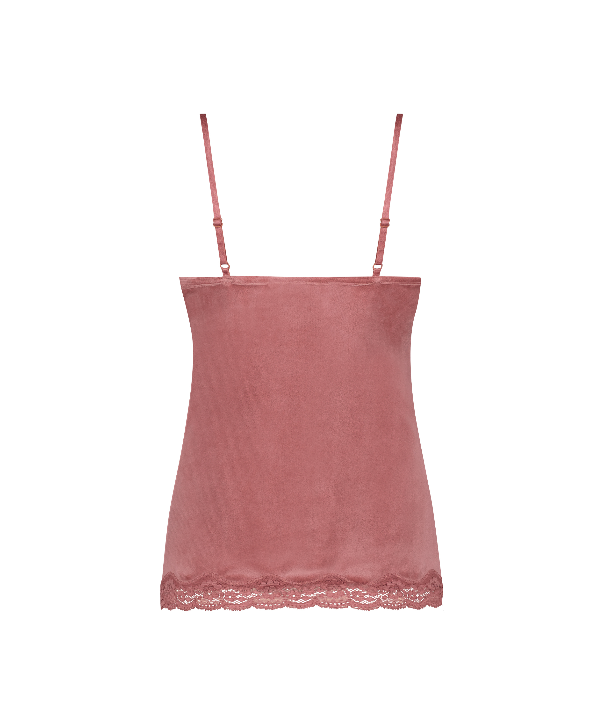 Cami top Velours Lace, pink, main