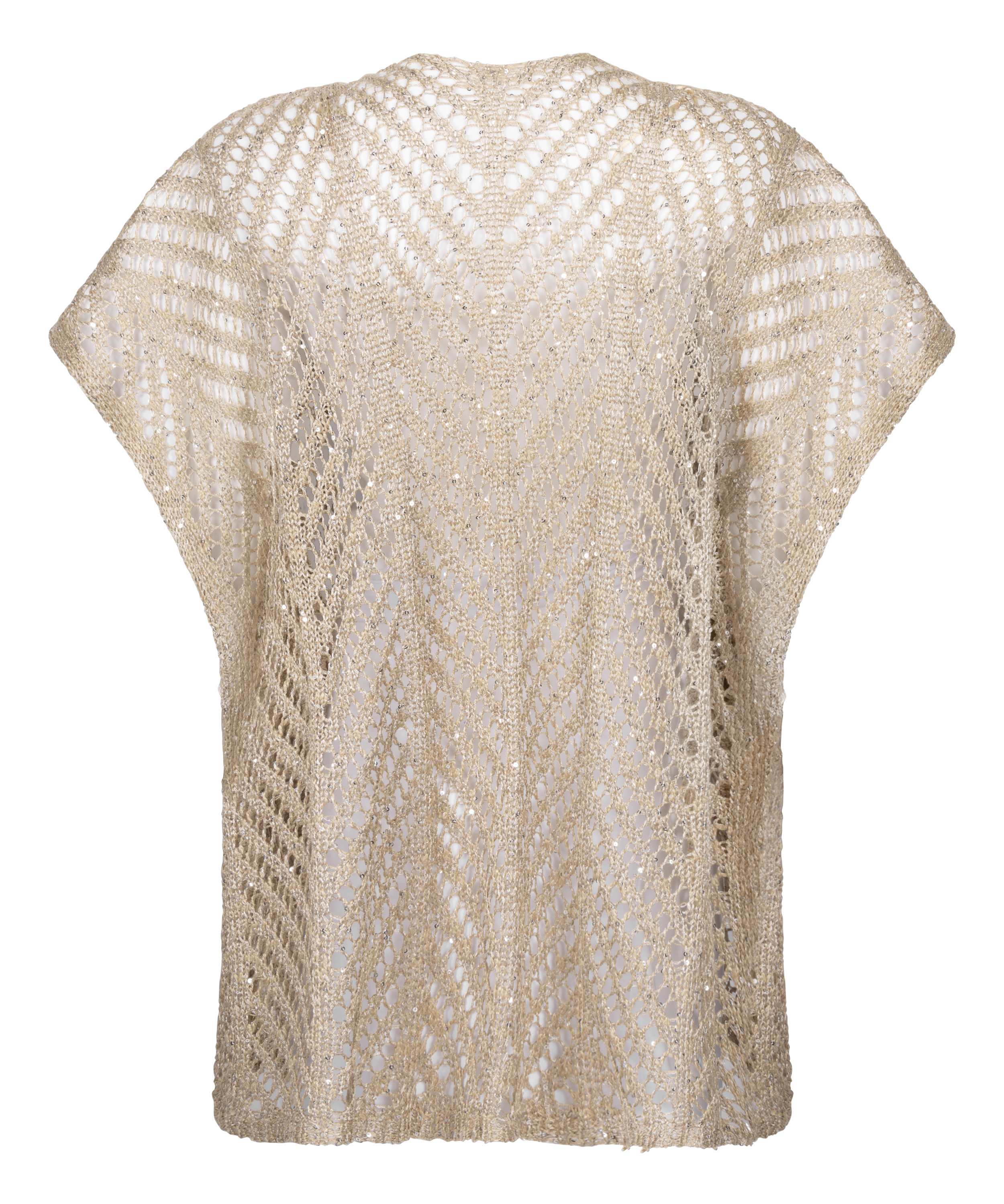 Beach-kaftan med pailletter, Beige, main