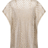 Beach-kaftan med pailletter, Beige