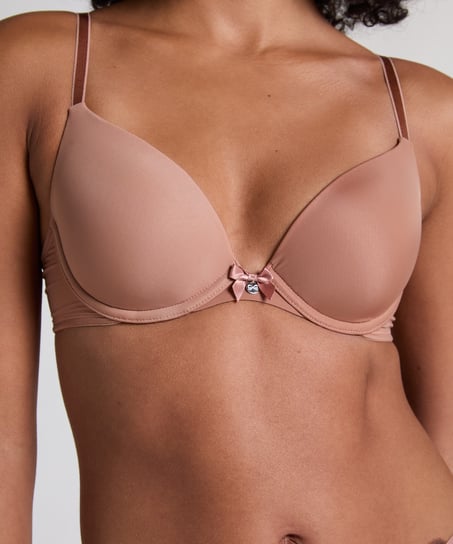 Formstøbt bøjle-bh Plunge, Brun