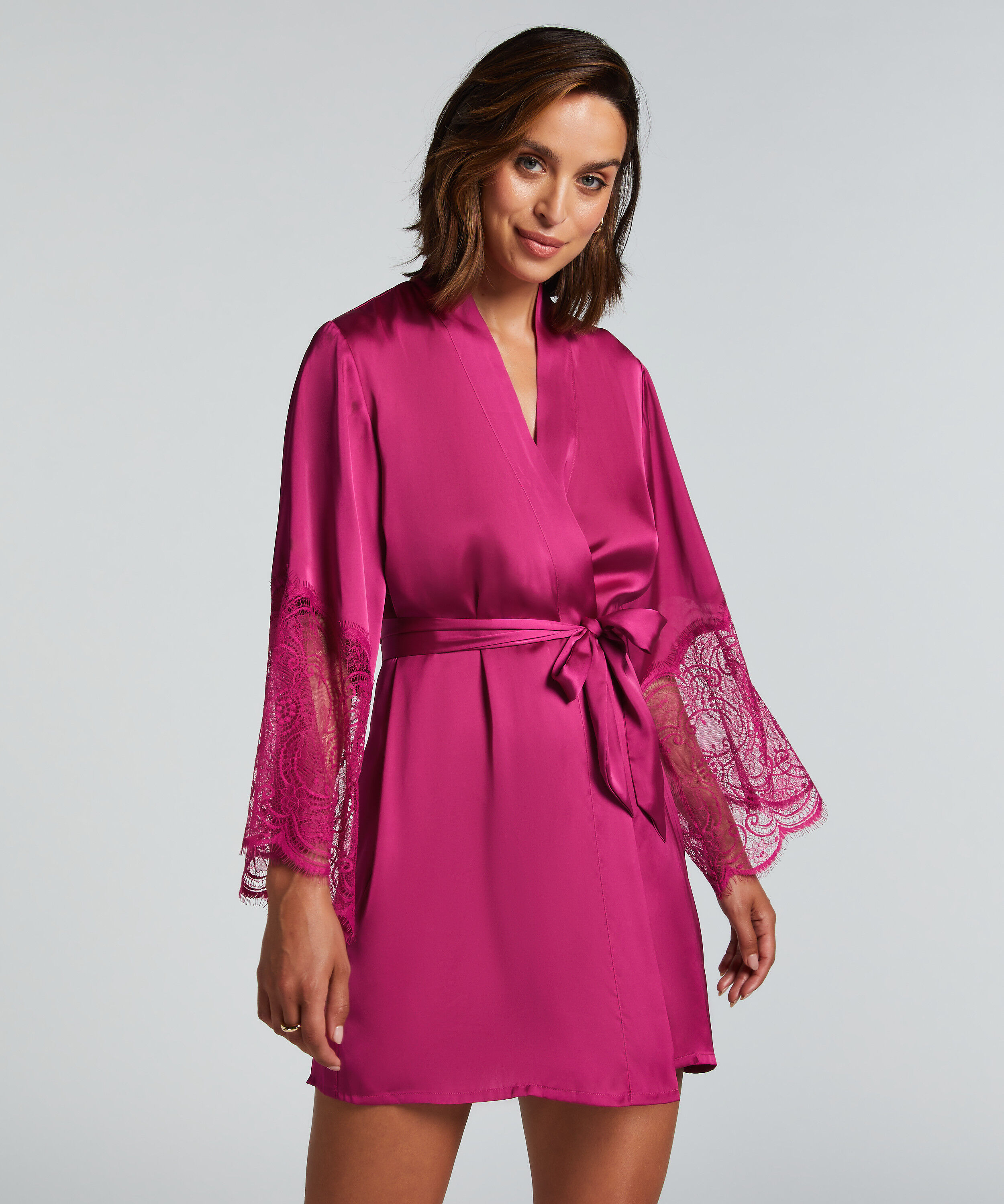 Kimono Satin, Lyserød