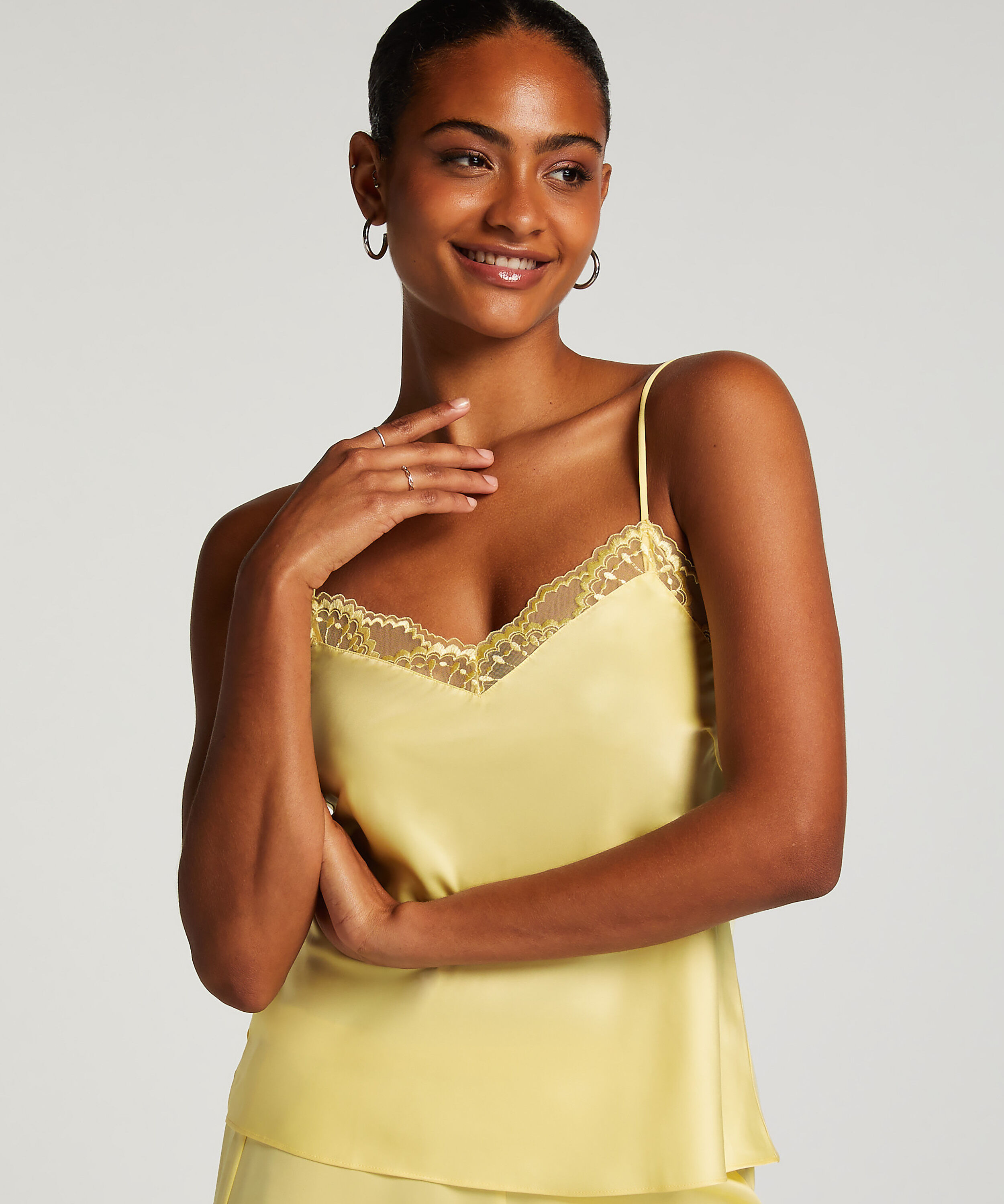 Camitop Satin Lace, Gul