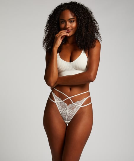 G-streng Amala, hvid