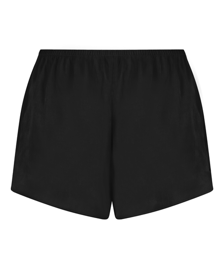 Shorts Satin Minimal, Sort