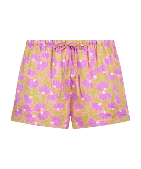 Pyjamasshorts Satin, Lyserød