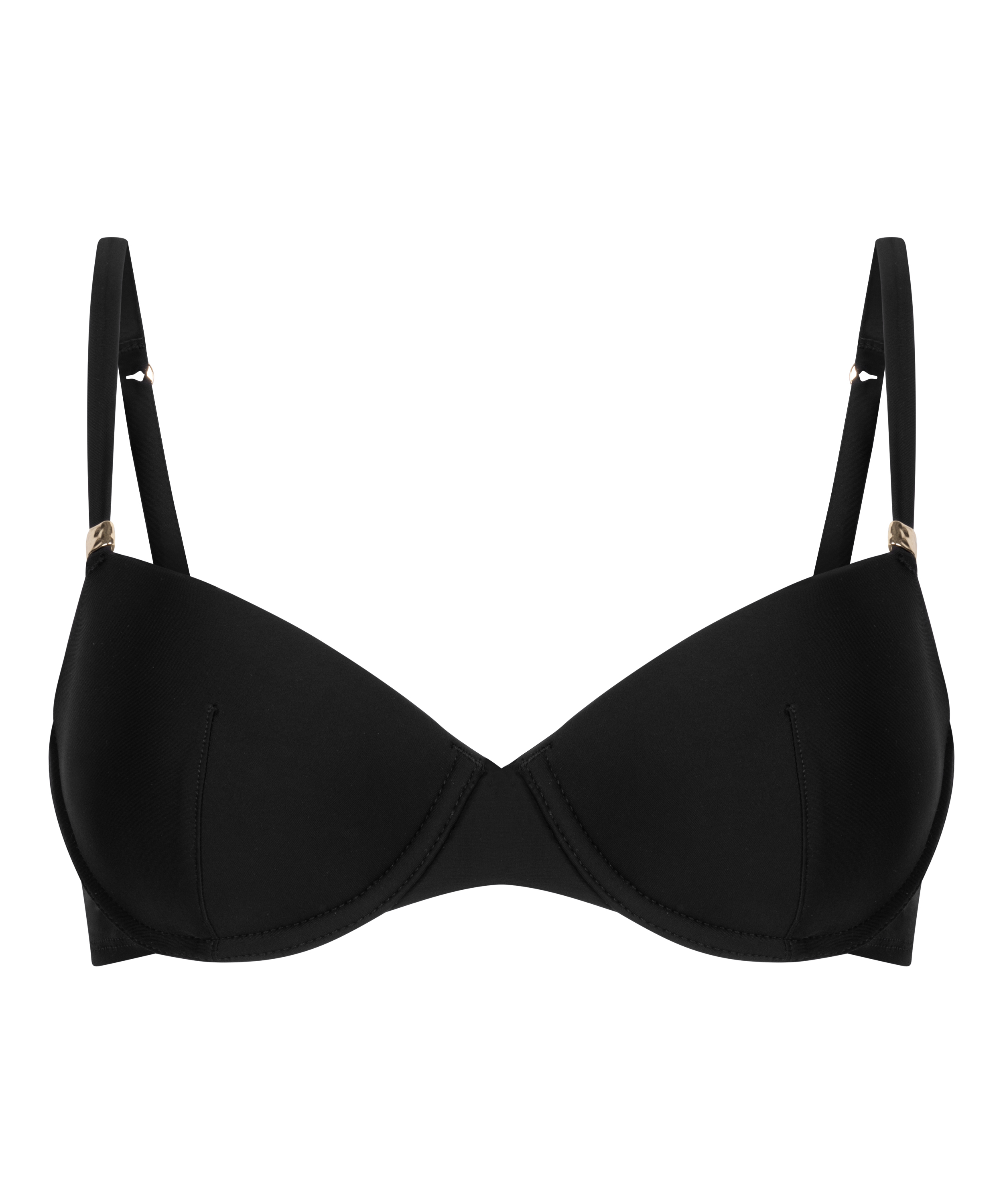Luksus B&oslash;jle Bikini Top med Polstring, Sort, main