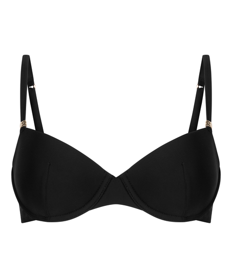 Luksus B&oslash;jle Bikini Top med Polstring, Sort