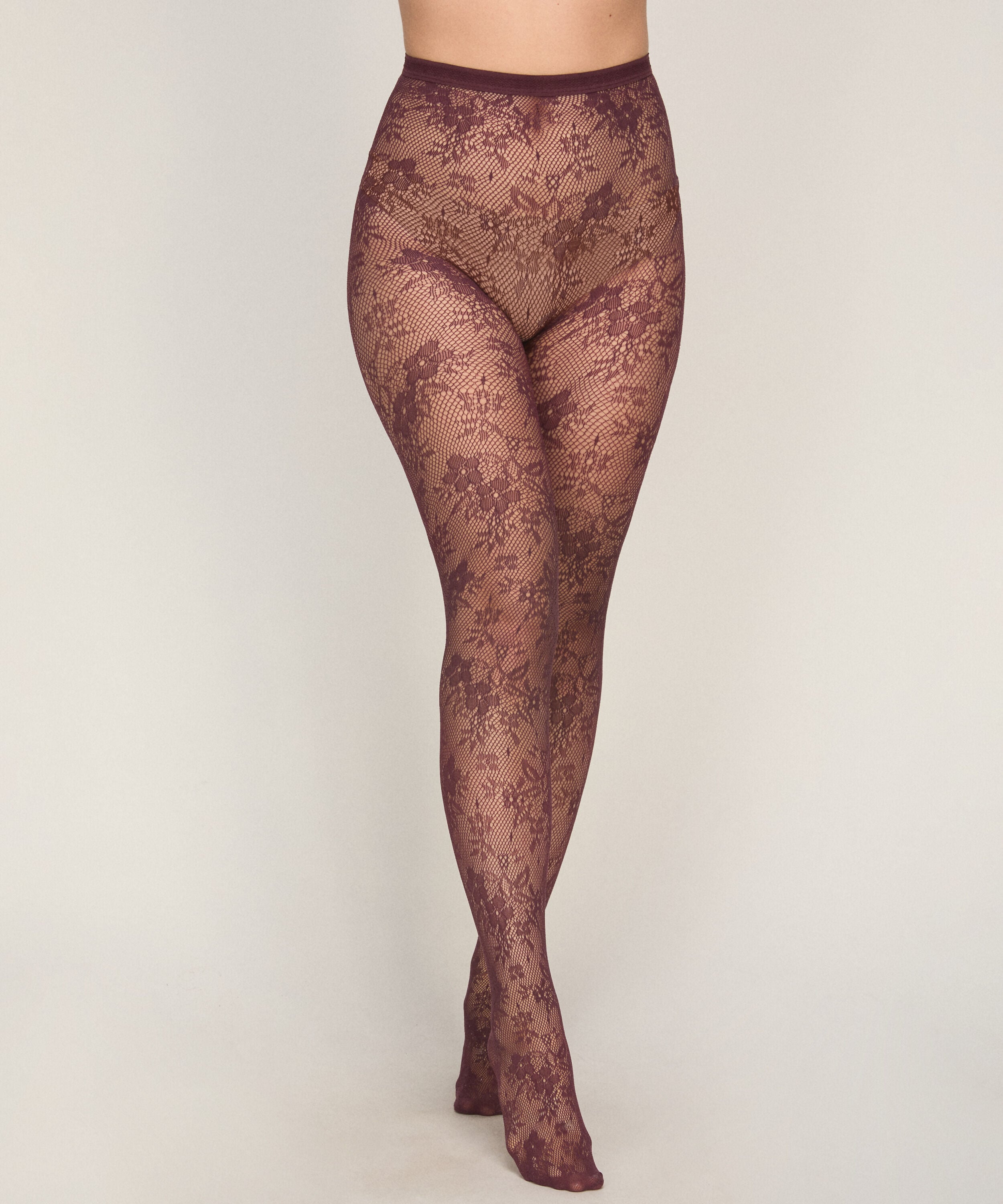 Strømpebukser Allover Lace Fishnet