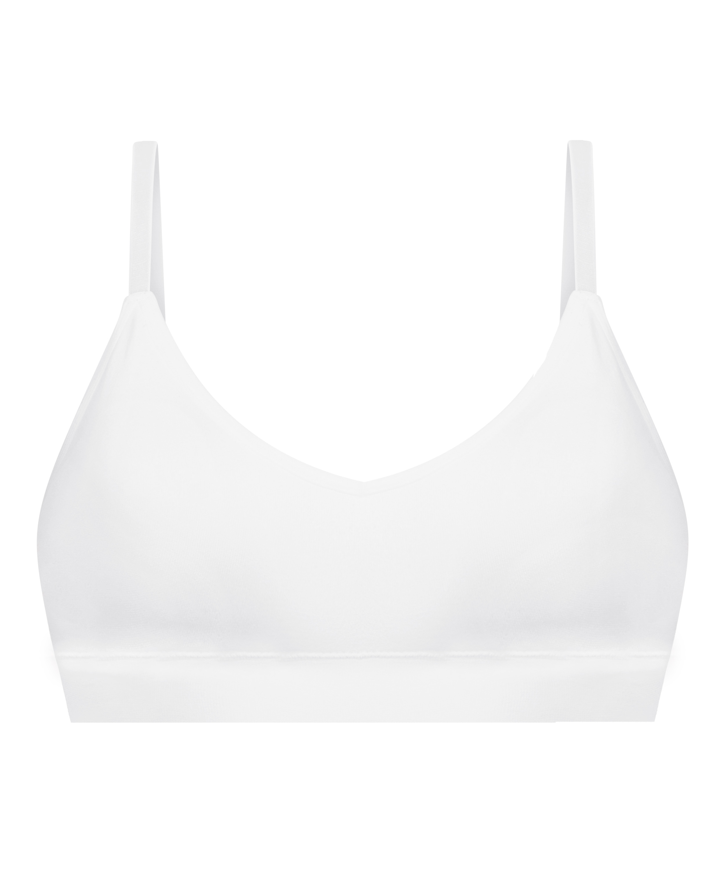 Dide trekantsbralette, Hvid, main