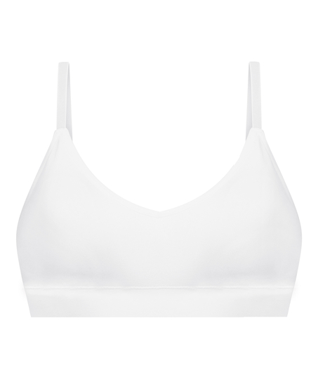 Dide trekantsbralette, Hvid