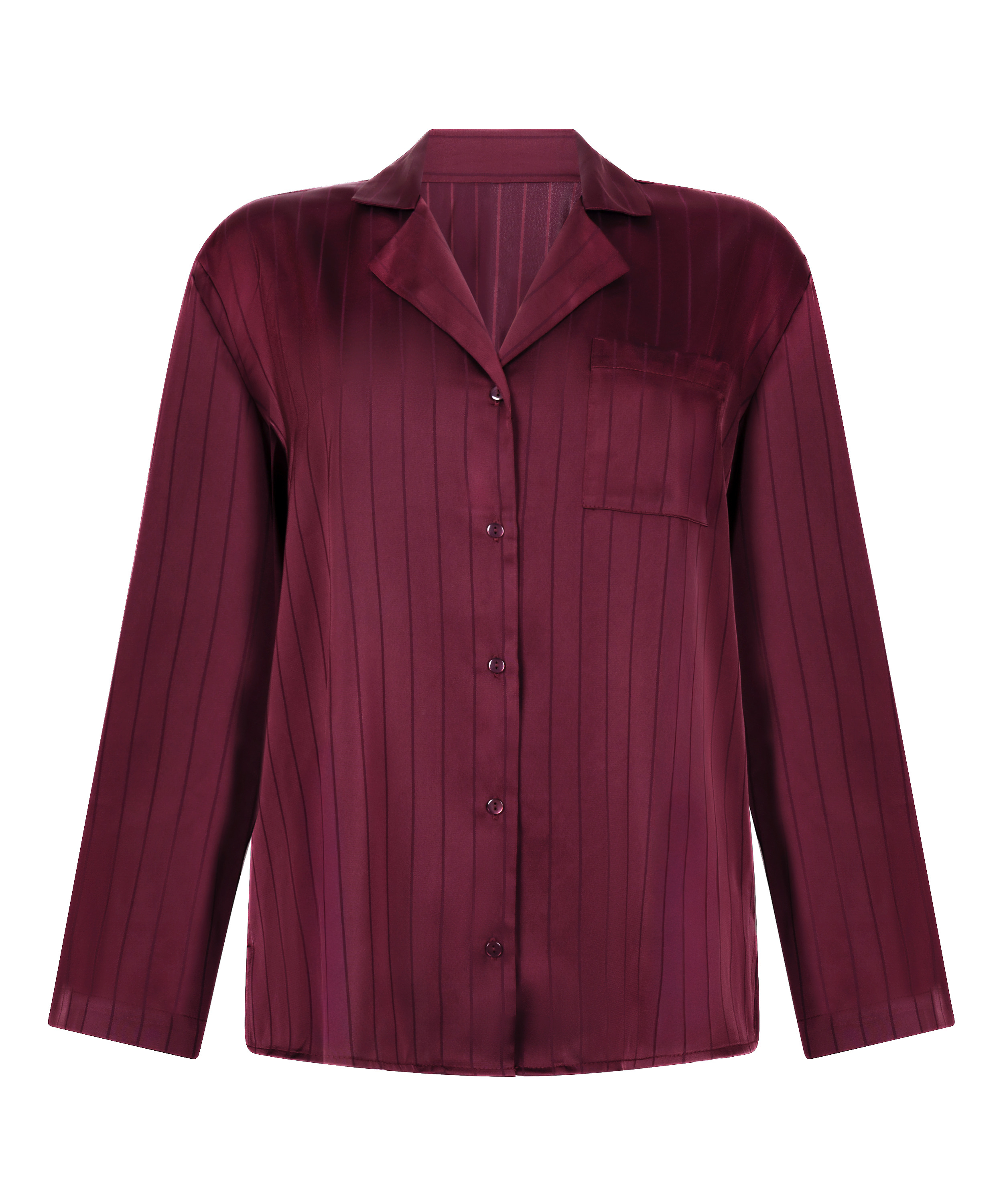 Satinjakke med n&aring;lestriber, Lilla, main