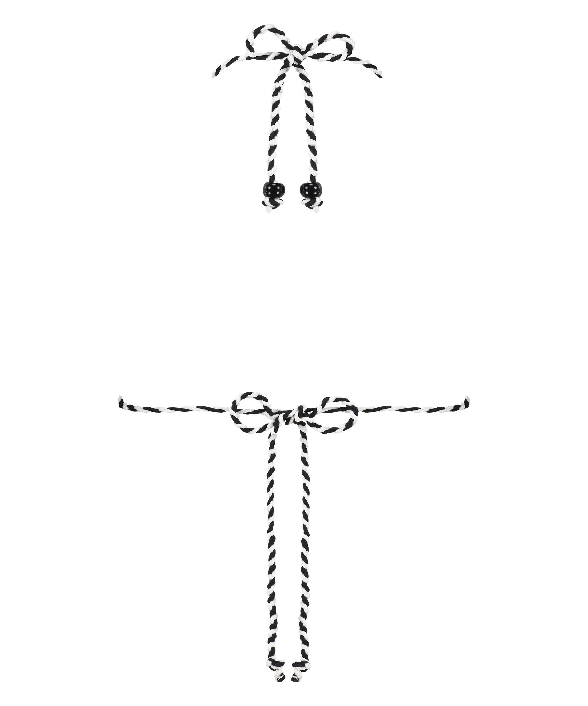 Trekantsbikinitop Doha Zebra, Hvid, main