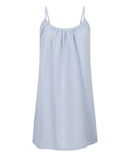 Messelin slipdress, Blå
