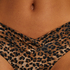 Højt udskåret bikinitrusse Leopard, Brown