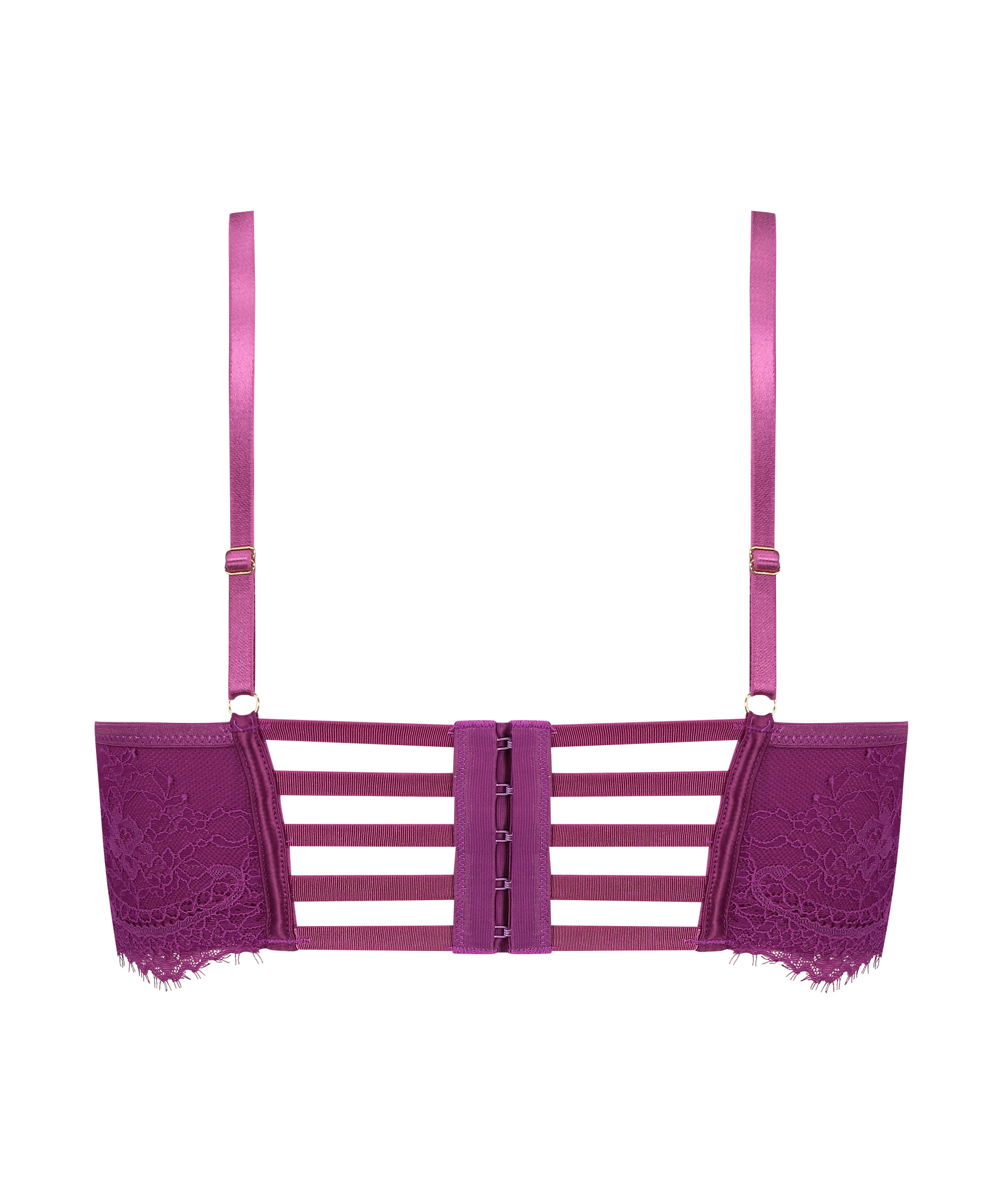 Ikke-formstøbt longline bøjle-bh Monet, Lilla, main