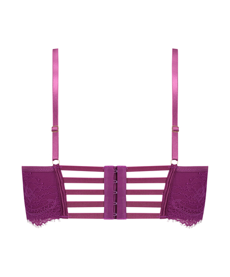 Ikke-formstøbt longline bøjle-bh Monet, Lilla