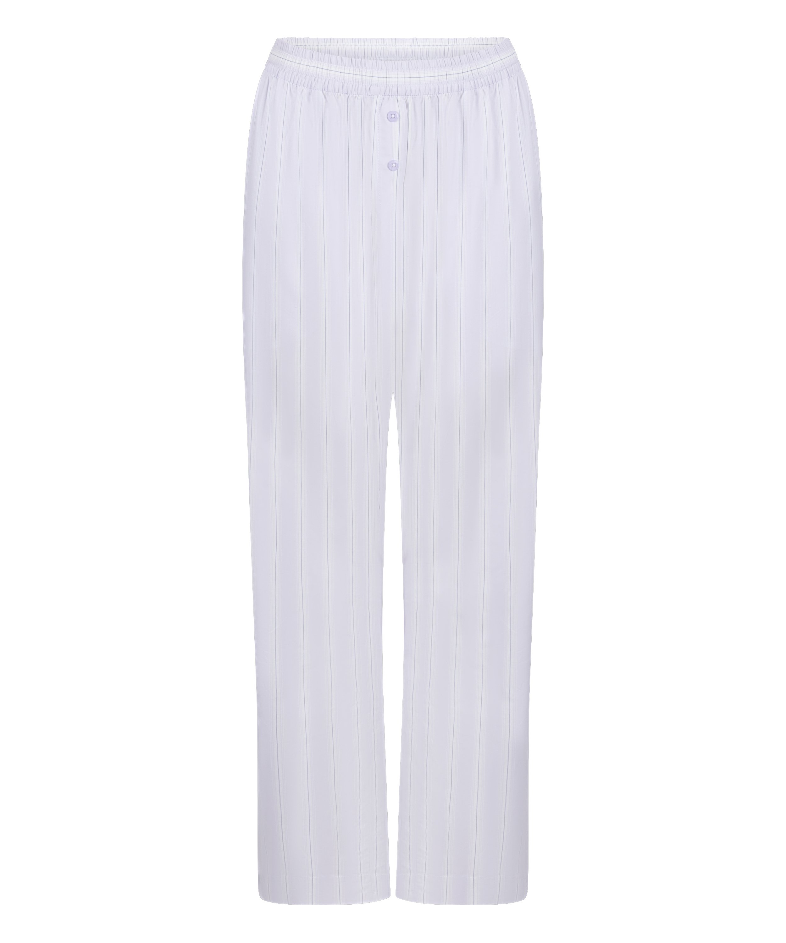 Bukser i v&aelig;vet, stribet bomuld, Lilla, main