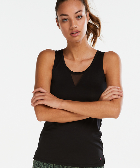 HKMX Tank top mesh, Sort
