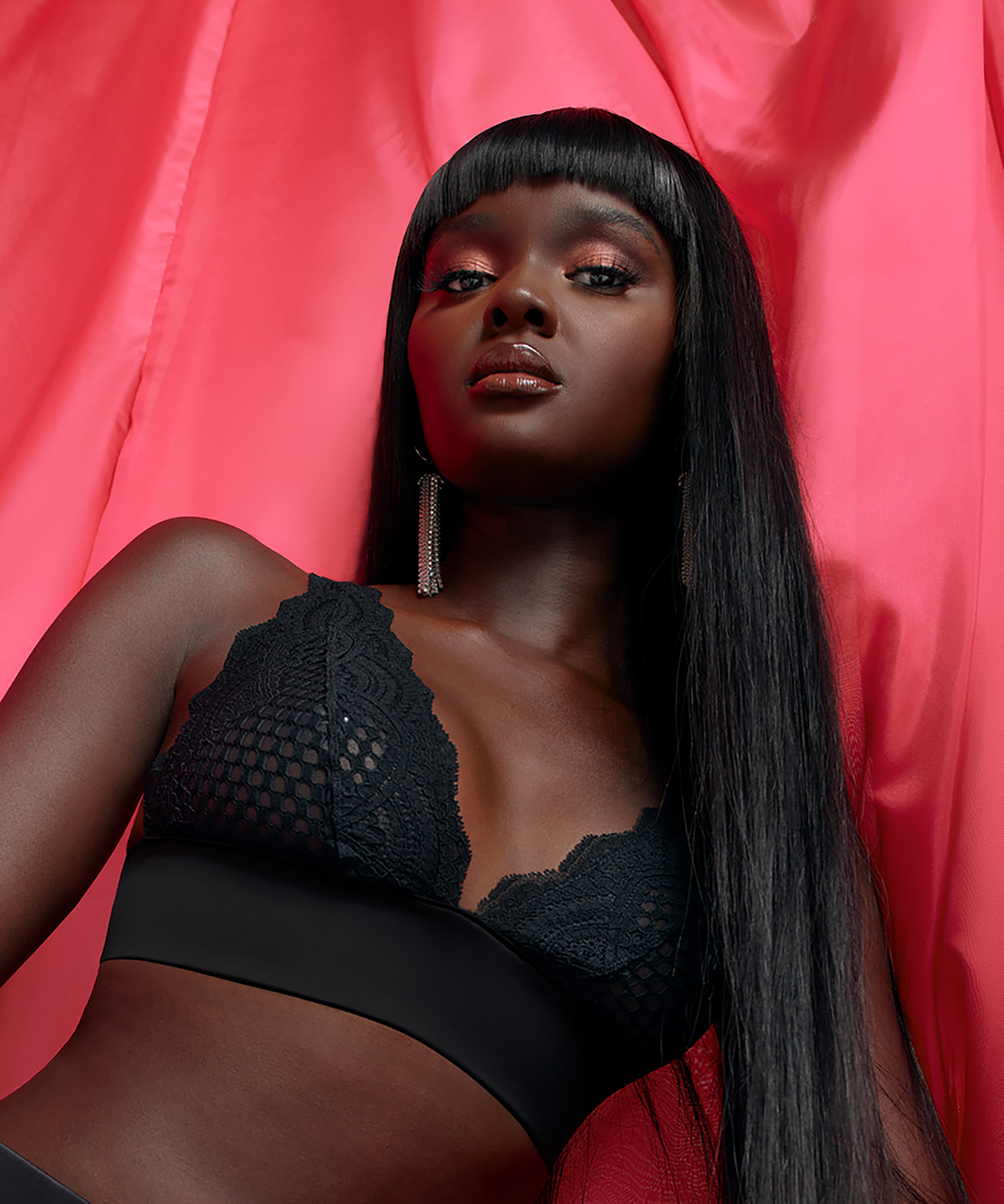 Bralette Duckie, Sort, main