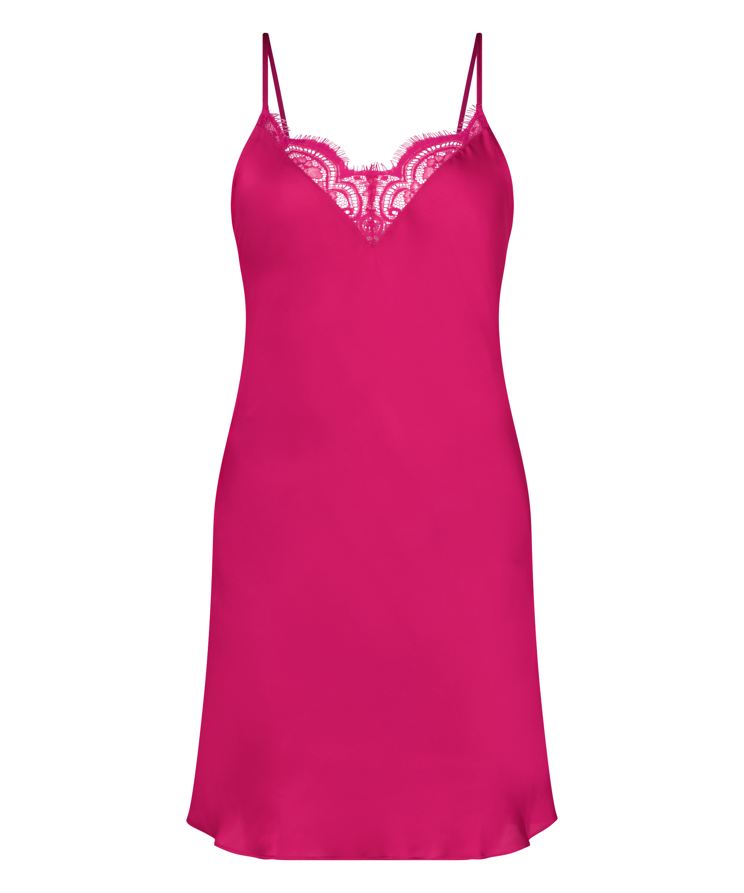 Natkjole Satin, Lyserød, main