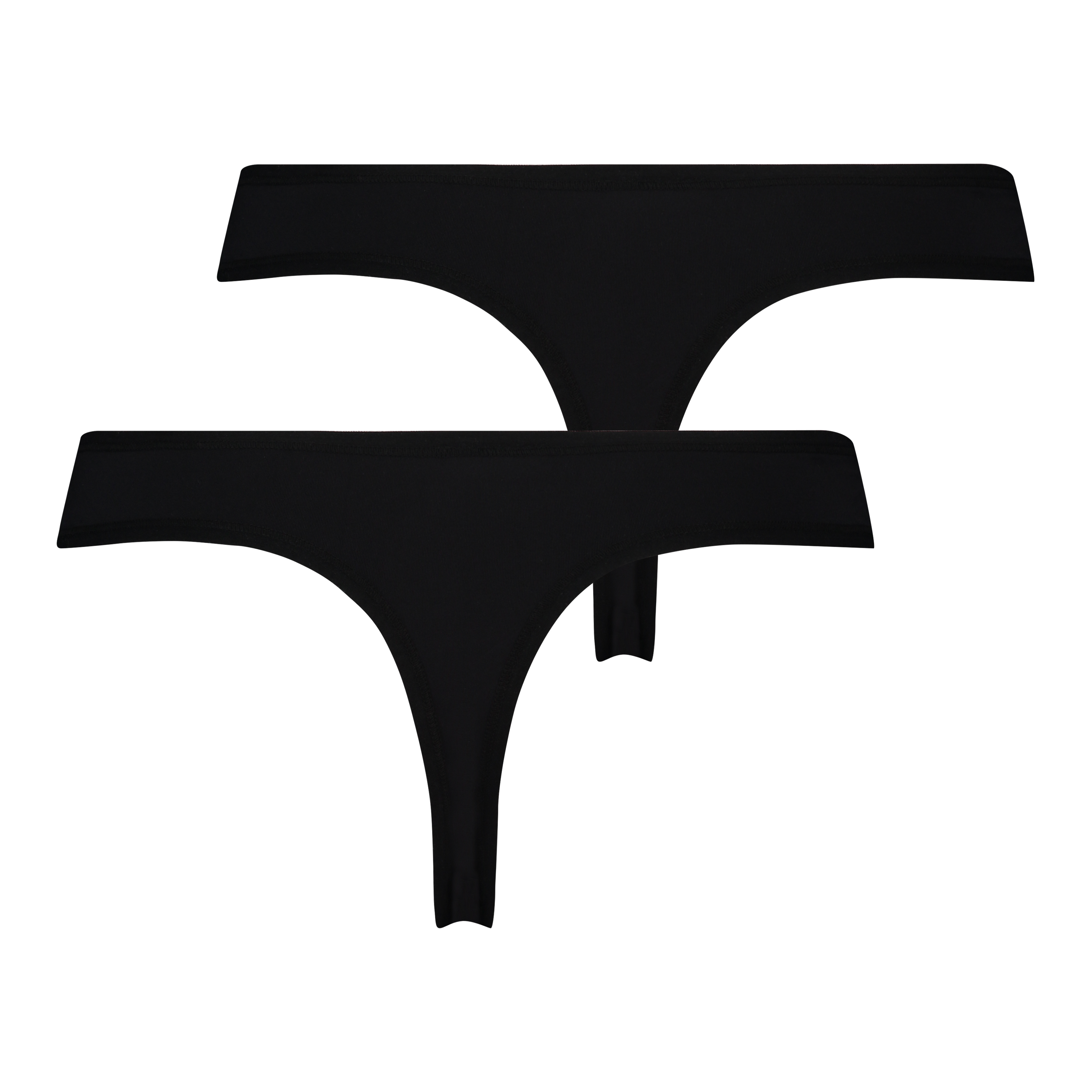 Pakke med 2 stk. Kim micro string, sort, main