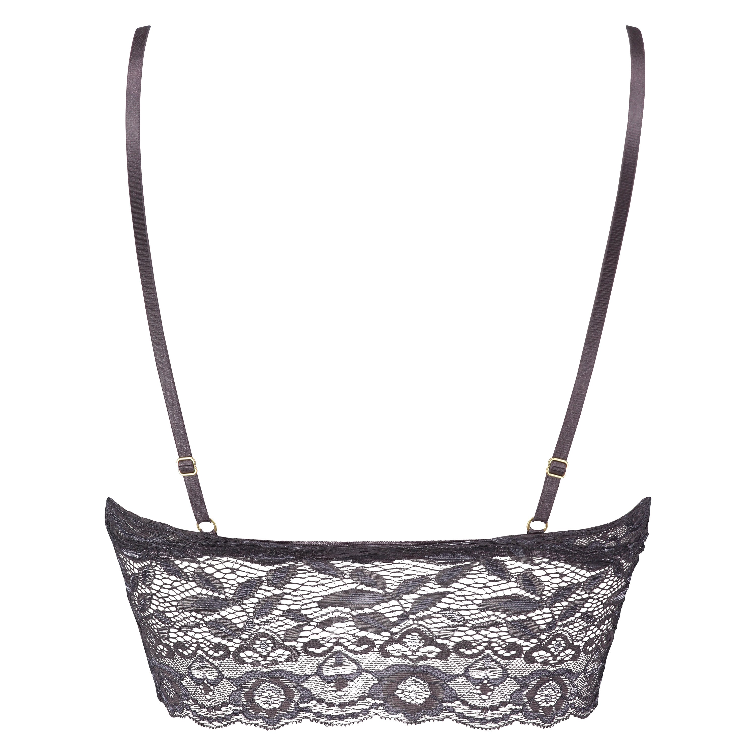 Fancy longline-bralette, Grå, main