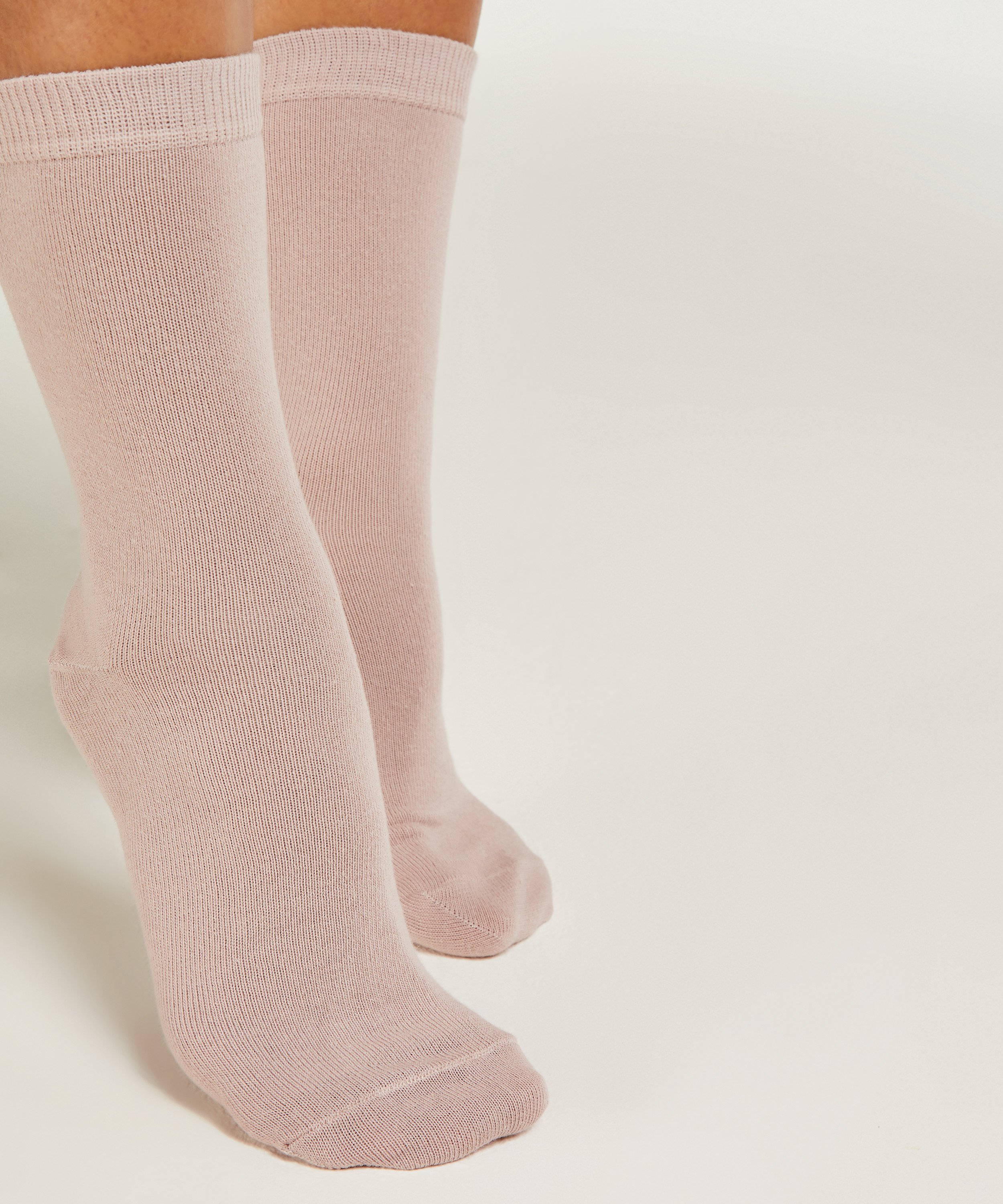 2 Par Bomuldssokker, Sort, main