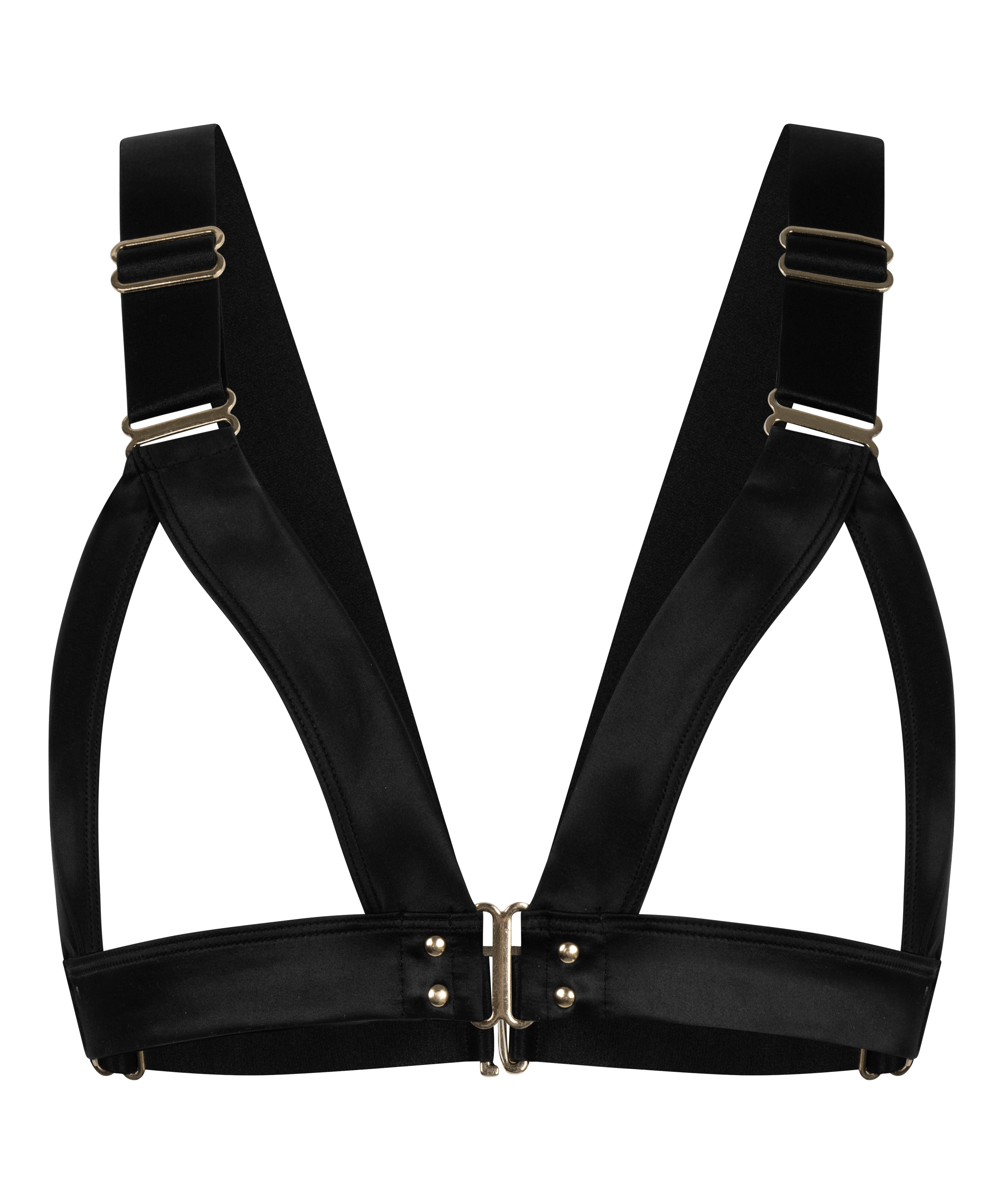 Colette åben bralette, Sort, main