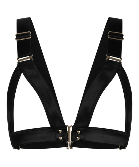 Colette åben bralette, Sort