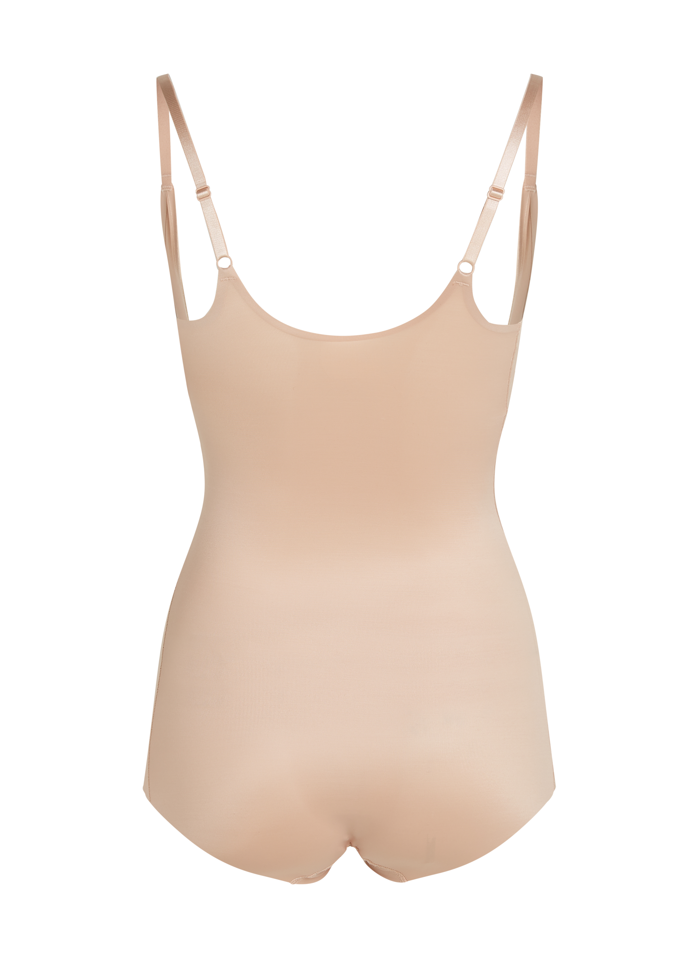 Opstrammende body i scuba-stof, Beige, main