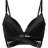 Formstøbt longline push-up-bøjle-bh Colette, Sort