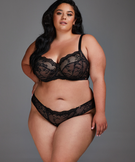 Ikke-formstøbt bøjle-bh Helena, Sort