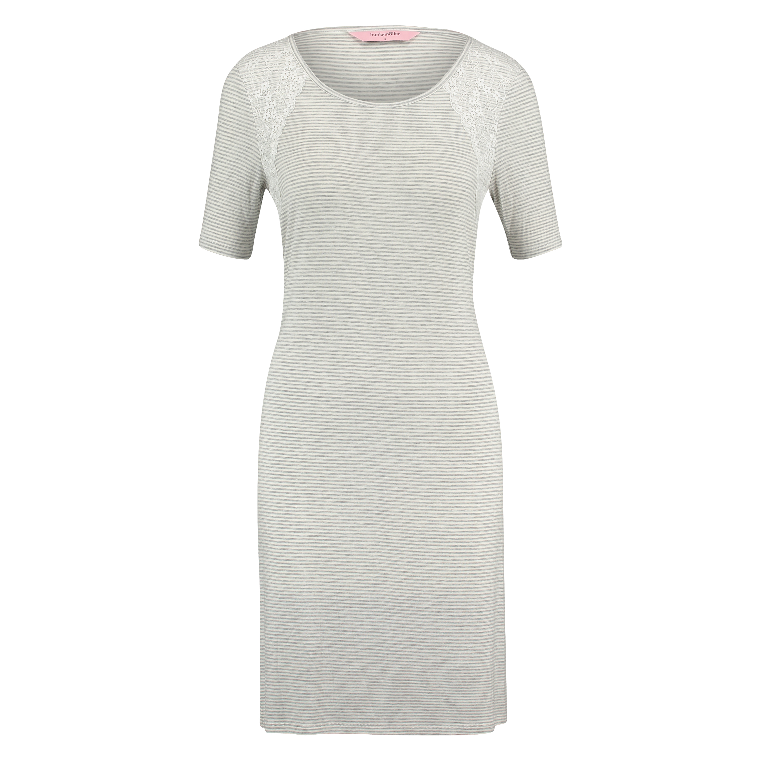 Natskjorte rund hals, Grå, main