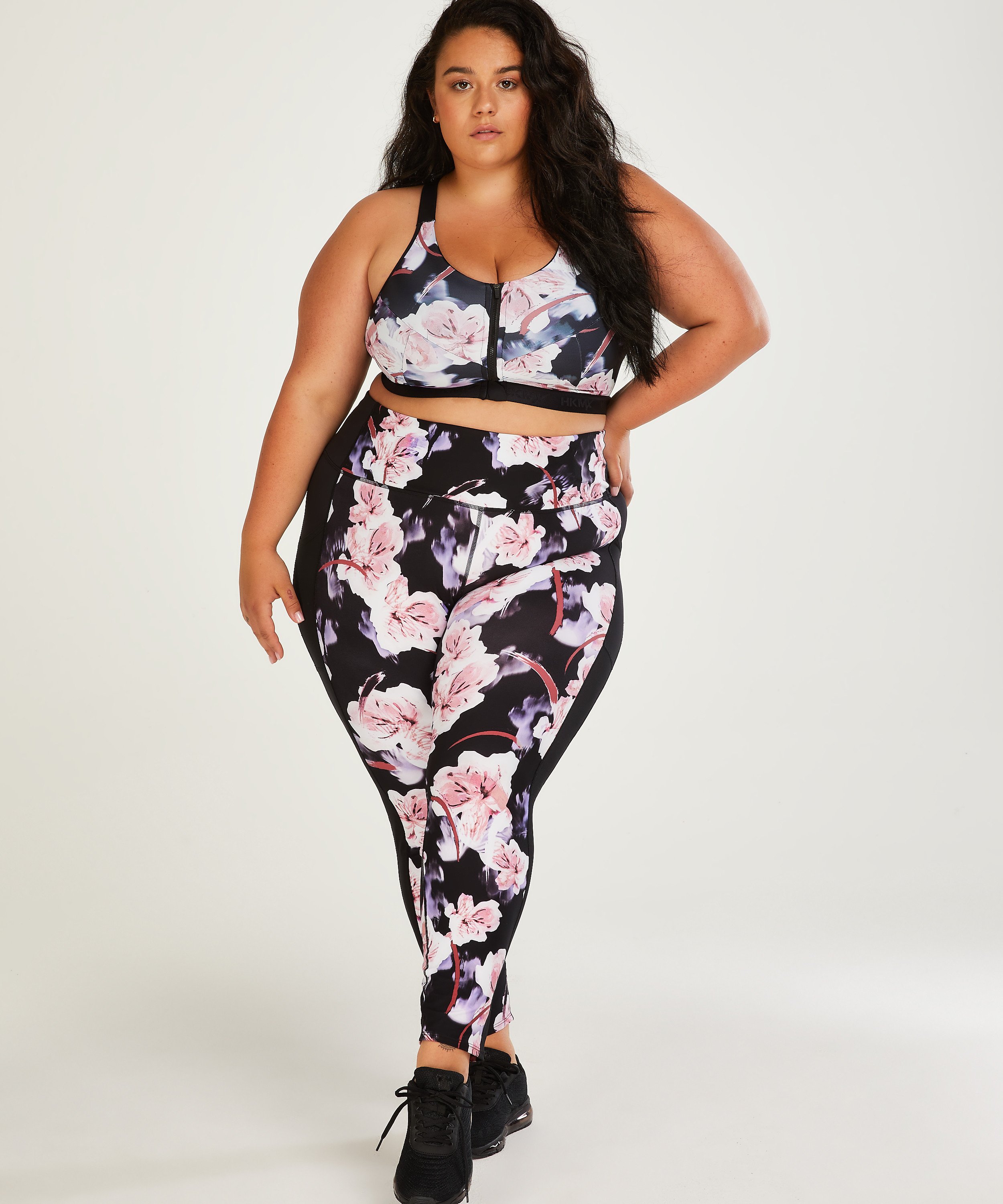 HKMX regular waist sport legging level 2, sort, main