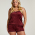 Shorts velour Lace, Lilla