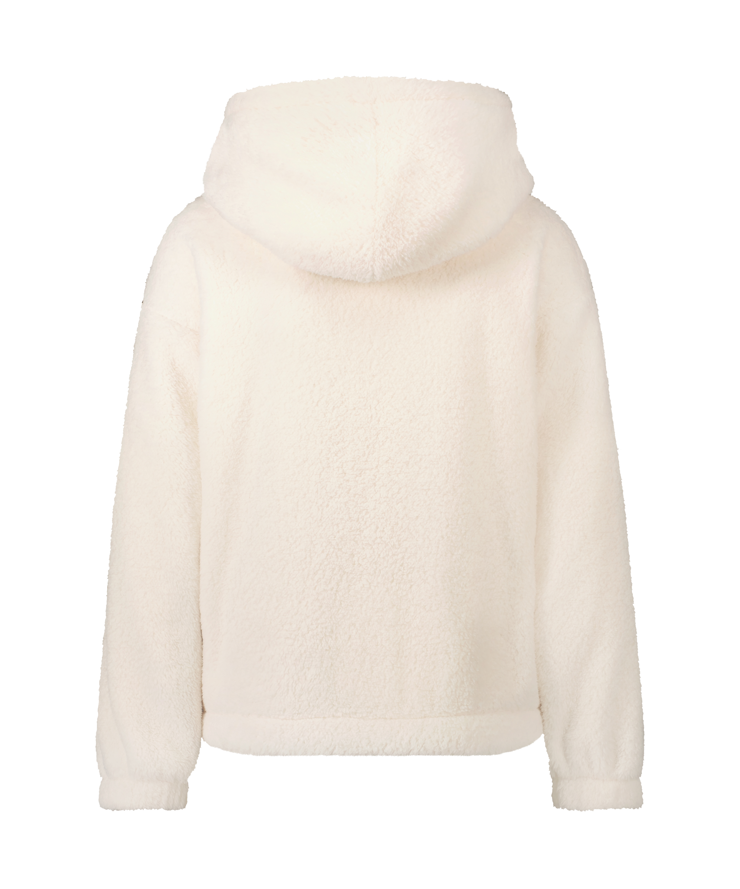 Hættetrøje Fleece Snuggle, Hvid, main