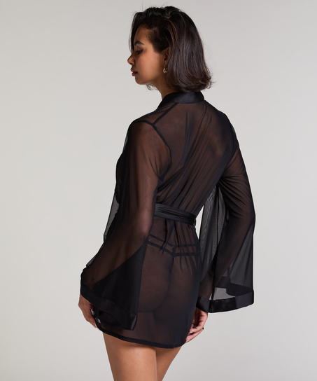 Kimono Maxime Tulle, Sort