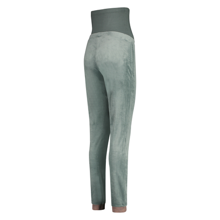 Jogger velour lurex maternity, gr&oslash;n