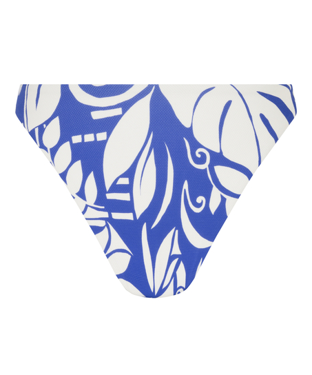 Bikinitrusse med høj benudskæring Mauritius, blå