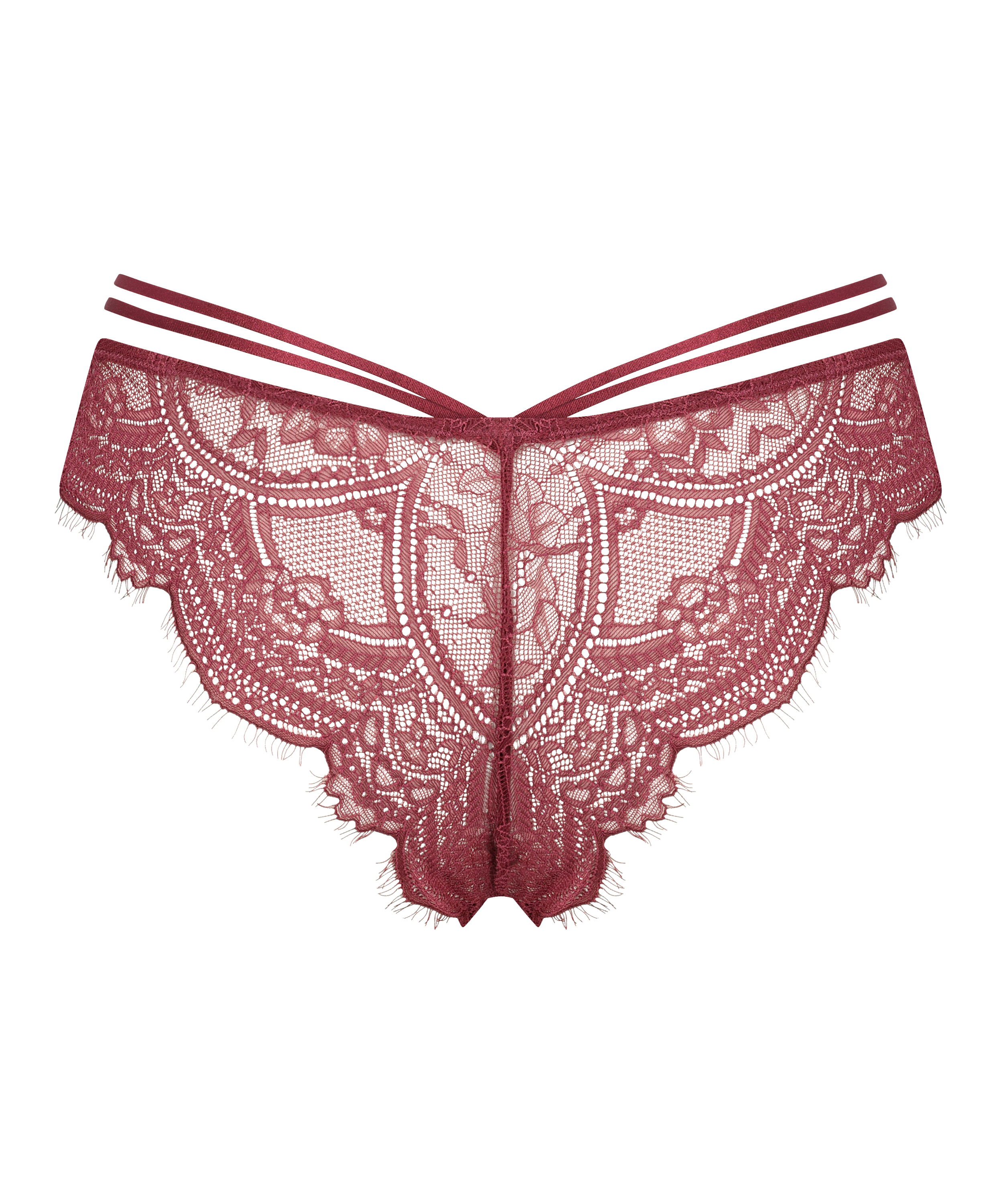 Brasiliansk trusse med høj udskæring Sian, rød, main