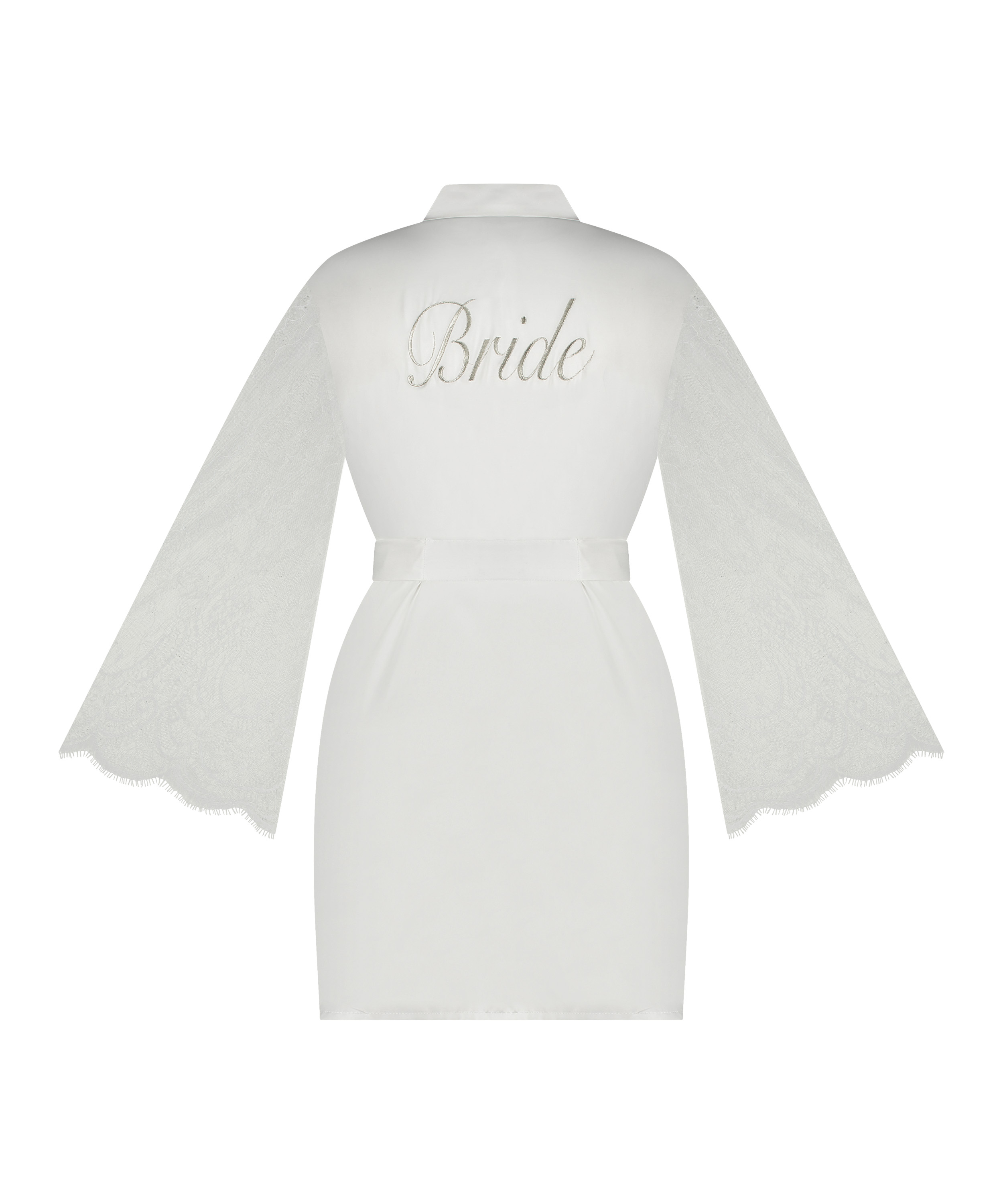 Kimono satin Bride, Hvid, main